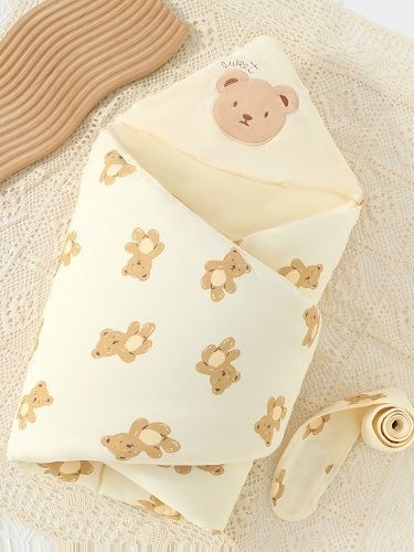 Beiluo dječja swaddle deka – 100% pamuk, Space Cotton punjenje, otporna na vjetar, debela verzija, za novorođenčad