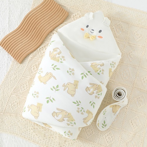 Beiluo dječja swaddle deka – 100% pamuk, Space Cotton punjenje, otporna na vjetar, debela verzija, za novorođenčad