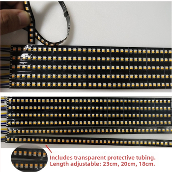 LED traka za retrovizor automobila s tekućim stražnjim svjetlom i pokazivačem smjera, materijal FPCB, mogućnost prilagodbe, kompatibilno s općim modelima