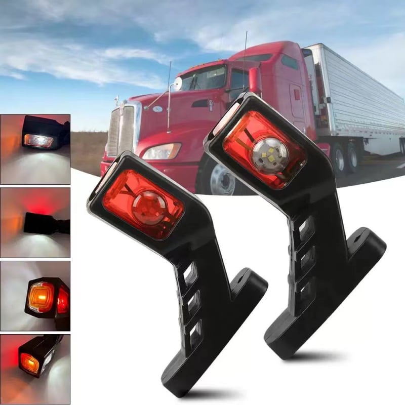 LED bočno svjetlo za kamionsku prikolicu – 5000lm, 12–24V, LED izvor svjetla, ABS kućište, Dio 20247273