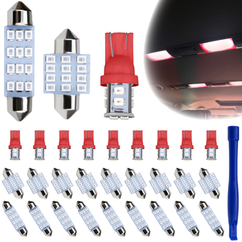 Skup LED za automobil s 24 lampi za čitanje, 12V, 5W, vijek trajanja 50 000 h