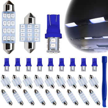 Skup LED za automobil s 24 lampi za čitanje, 12V, 5W, vijek trajanja 50 000 h