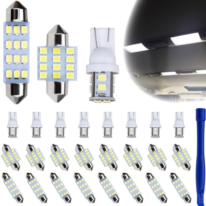 Skup LED za automobil s 24 lampi za čitanje, 12V, 5W, vijek trajanja 50 000 h
