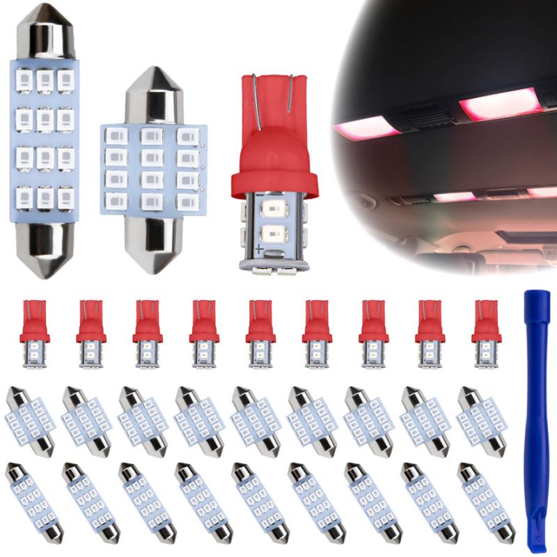 Skup LED za automobil s 24 lampi za čitanje, 12V, 5W, vijek trajanja 50 000 h