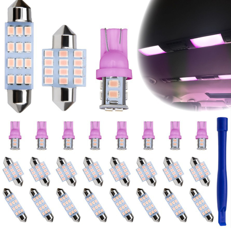 Skup LED za automobil s 24 lampi za čitanje, 12V, 5W, vijek trajanja 50 000 h