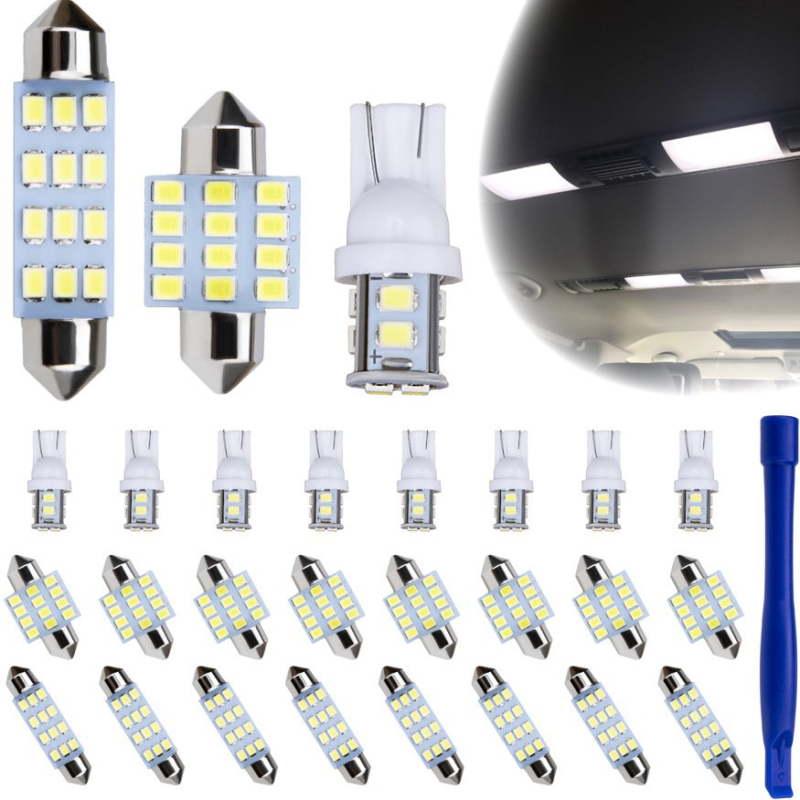 Skup LED za automobil s 24 lampi za čitanje, 12V, 5W, vijek trajanja 50 000 h