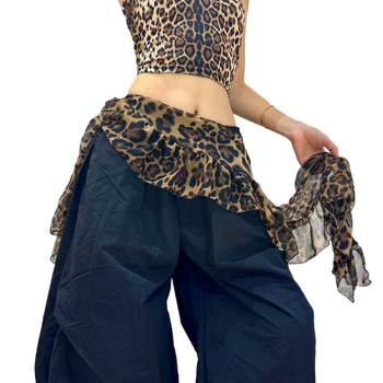 Jazz tánc csípőkendő, chiffon, nyomtatás, uniszex, tavasz, nyár 2025