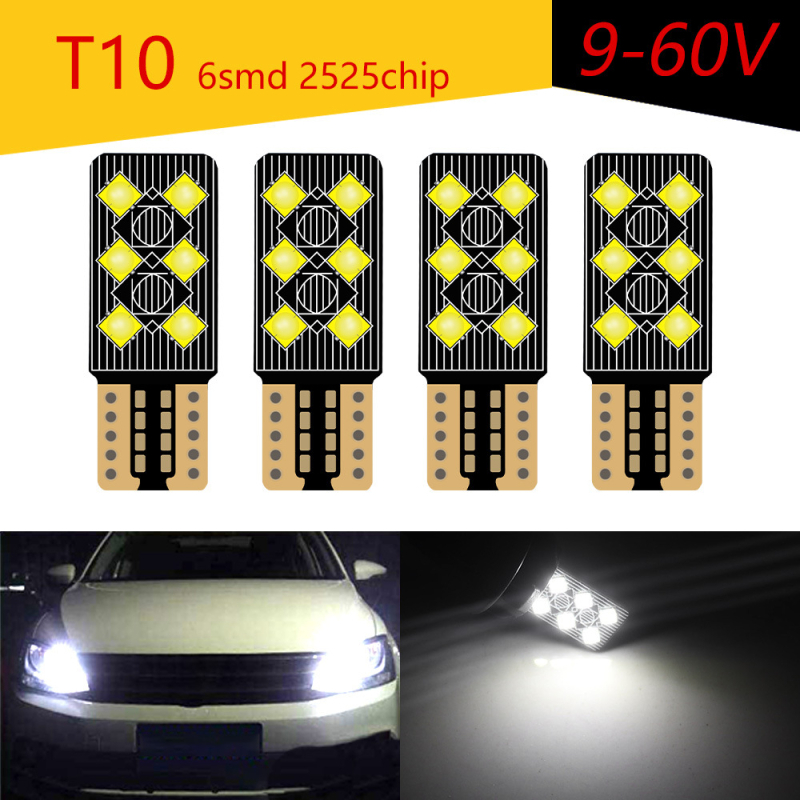LED svjetlo za registarsku pločicu automobila - T10 2525 6SMD, 9-60V, 2.1W, 623LM, 6000K