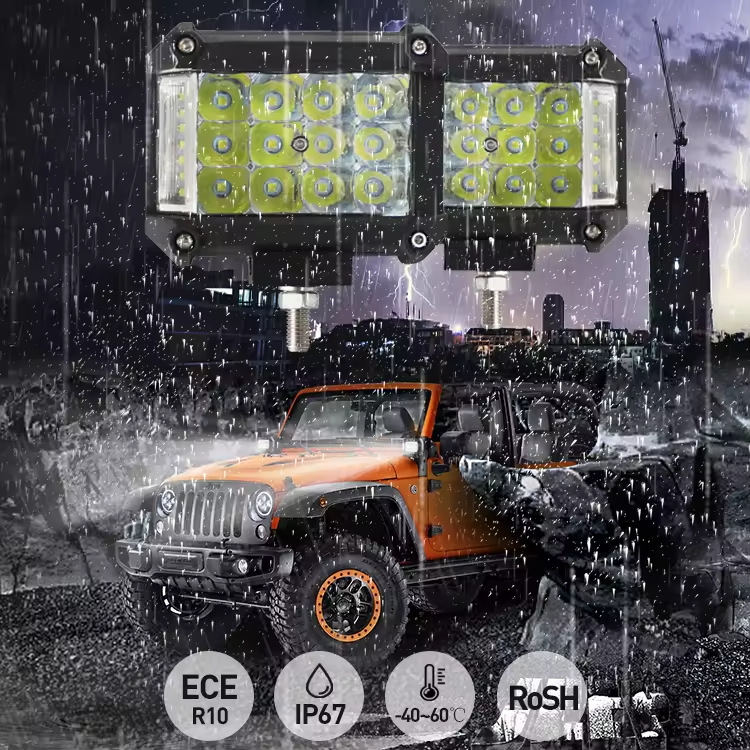 A-stup reflektor za off-road vozilo | 26W, 10-30V DC, 12x SMD LED + 7 bočnih LED, model CM-5918A