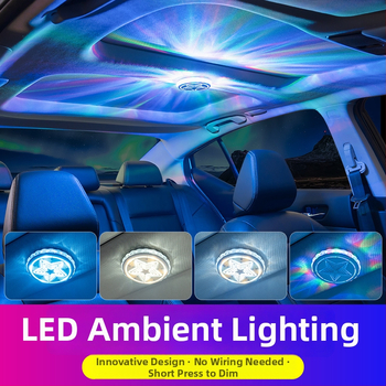 Lumină de plafon LED pentru RV - Model atmosferă cu stele, 3W, 5V, 600mA, durată de viață 8760h