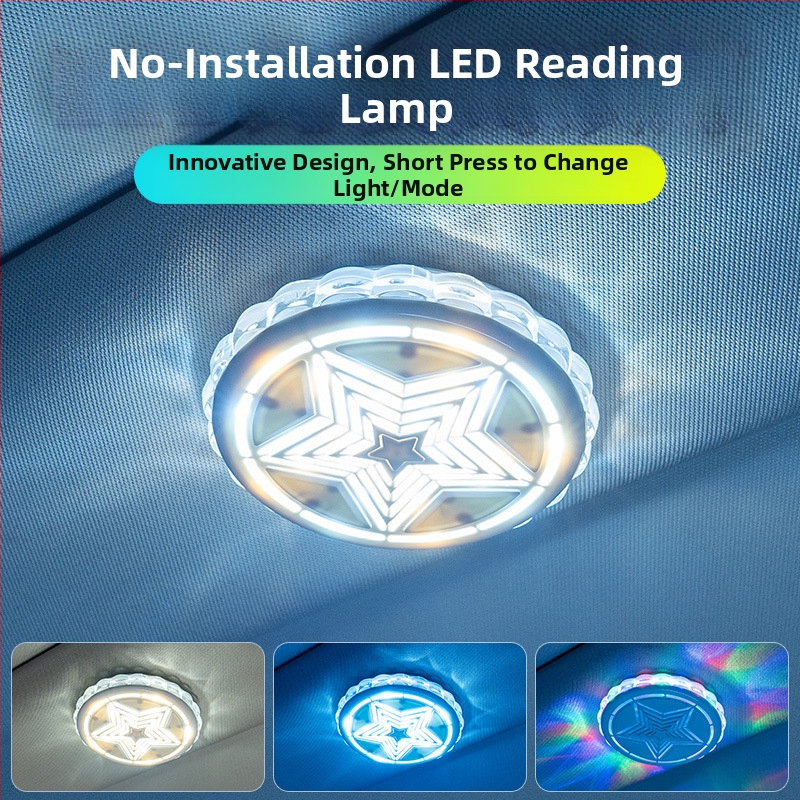 Lumină de plafon LED pentru RV - Model atmosferă cu stele, 3W, 5V, 600mA, durată de viață 8760h