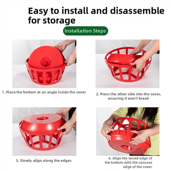 Ταΐστρα κοτόπουλου, αντι-ανατροπή, κυκλικό σχήμα, για οικιακή χρήση, νέος σχεδιασμός