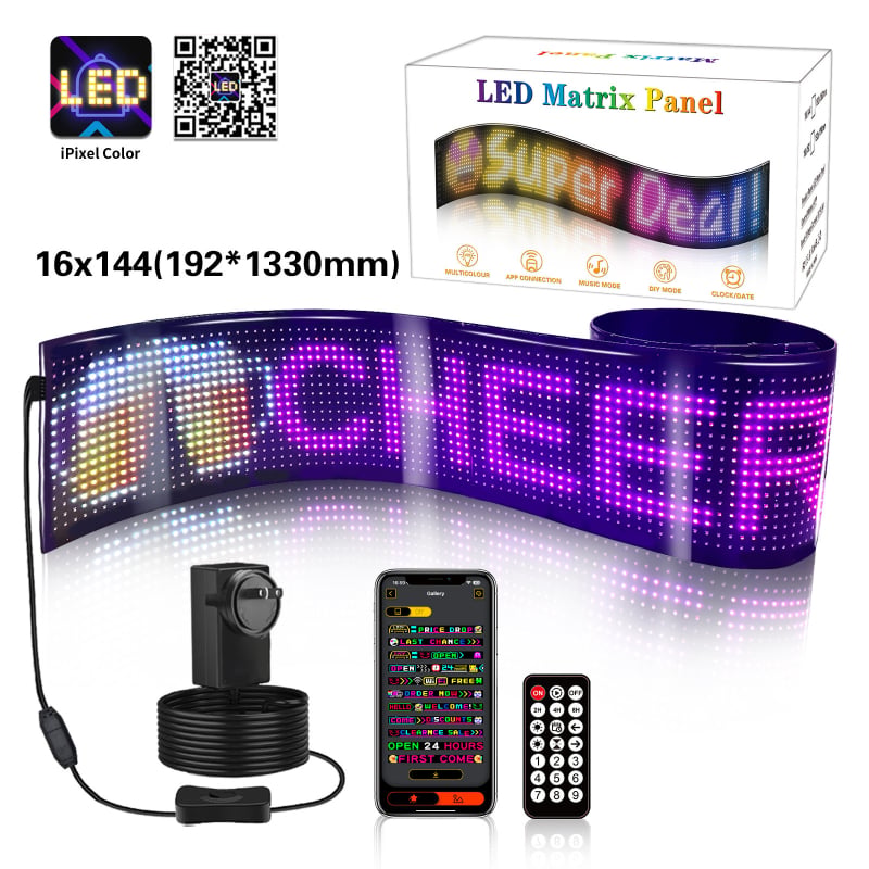 Unutarnje LED svjetlo za kamion s dinamičkim fleksibilnim zaslonom, ultra-tanki dizajn (Dynamic Devil Eyes) 5W, 12–24V, 0.3A