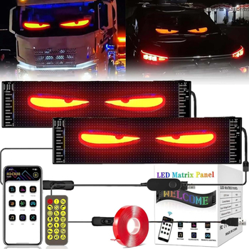 Fleksibilni LED zaslon za stražnje staklo automobila, PU+FPCB, 8W, 5V, 1.2A