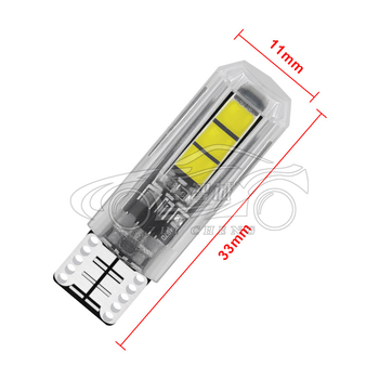Automobilsko LED indikator svjetla, T10-3030-6SMD, 12V, 1.8W, 0.15A, Plastic+PCB, Prism Lens