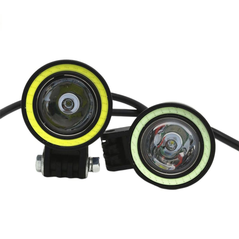 Kör alakú 10W LED fény autókhoz és motorokhoz – univerzális, Angyali szem (12–24V, 1000 lm, 6500K, 50000 h)
