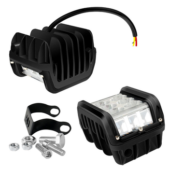 Autó LED munkalámpa, háromoldali megvilágítás, 36W, 2835 LED, 4800 lm, 12V, 30000 óra