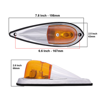 Autótető lámpa, Pr modell, 10W, 12V, halogén izzó