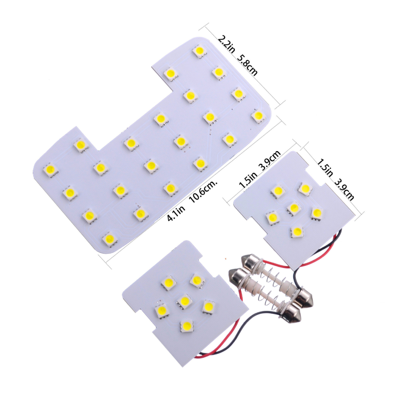 City Light CSZG-K2 LED tetőfény autóhoz – 3-darabos készlet, modell CSZG-K2, 12V, 600 lm, 3.4 W