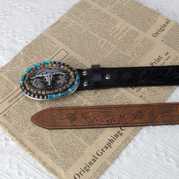 PU bőrből készült férfi öv, ötvözet csattal, sima csattal, antik és reliefes felülettel