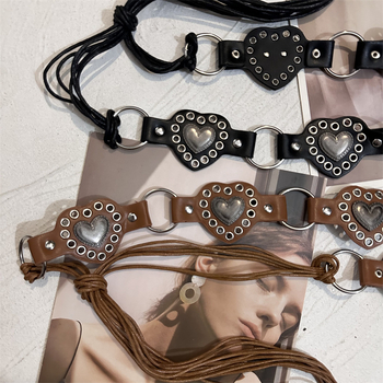 Ruhaöv műbőrből, övcsat ötvözetből, kampózár, szélesség >4 cm, Nyár 2024