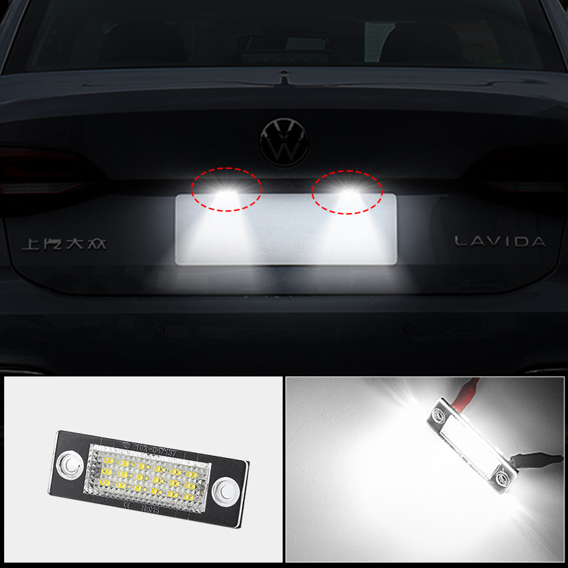 Dragon Propeller VW lampa za registarsku pločicu za Touran, Passat, Jetta, Caddy — LED, 12V, 5W, 6000K, 50.000h