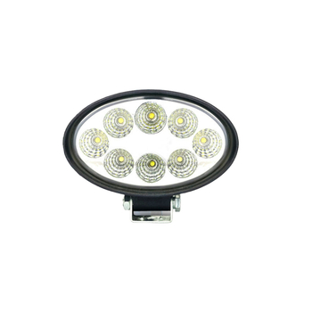 Ty-010 Lumină de lucru LED ovală pentru stivuitoare, camioane și vehicule off-road — 24W, 12-60V, 2160lm, 50.000h durată de viață, Carcasă din aliaj de aluminiu