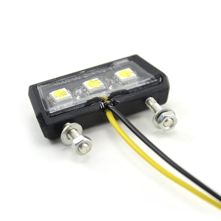 Svjetlo za registarsku pločicu za skuter/motocikl – 12V, LED, PP plastika, 1.5W, vijek trajanja 30000 h