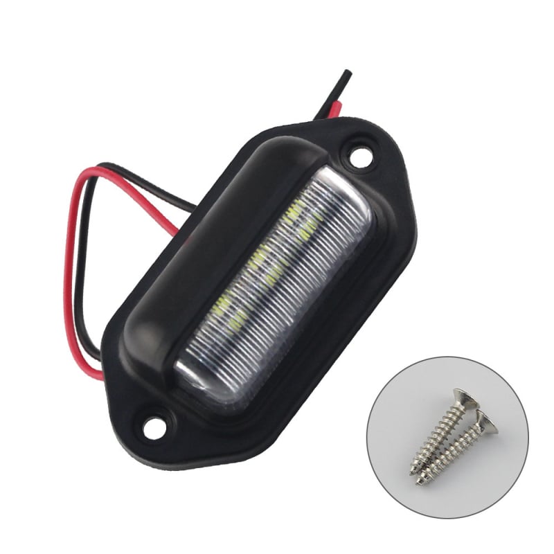 DXZ 6LED svjetlo za tablicu kamiona, 12-24V, 1.8W, 2835 LED, vijek trajanja 50.000 h
