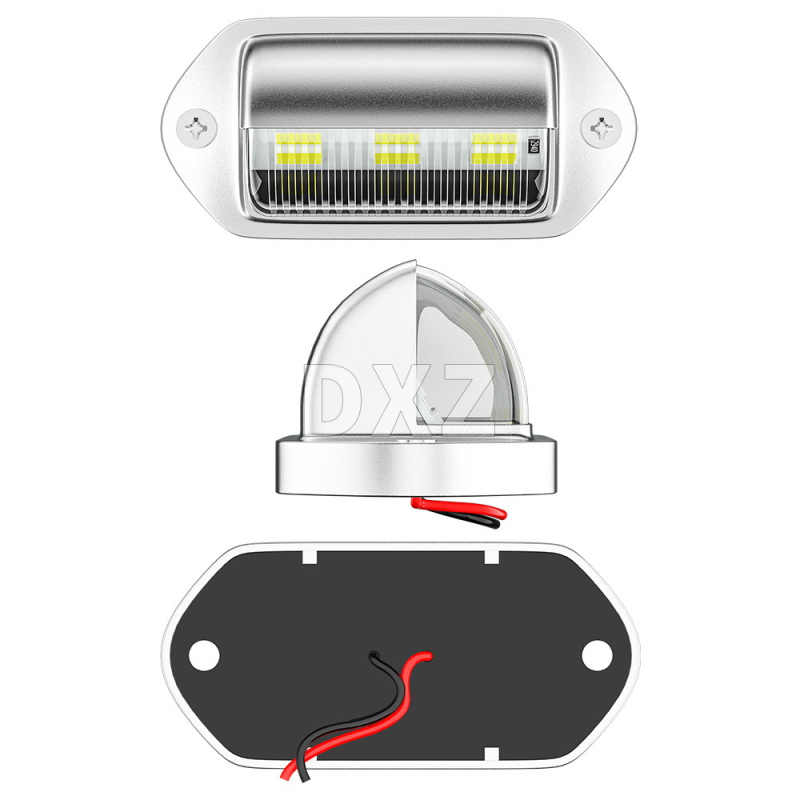DXZ 6LED svjetlo za tablicu kamiona, 12-24V, 1.8W, 2835 LED, vijek trajanja 50.000 h