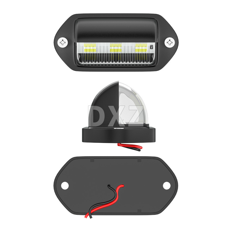 DXZ 6LED svjetlo za tablicu kamiona, 12-24V, 1.8W, 2835 LED, vijek trajanja 50.000 h