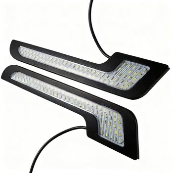 7-oblik dnevna LED svjetlost za automobile, aluminijska legura, 12V, 12W, montaža na prtljažnik ljepilom