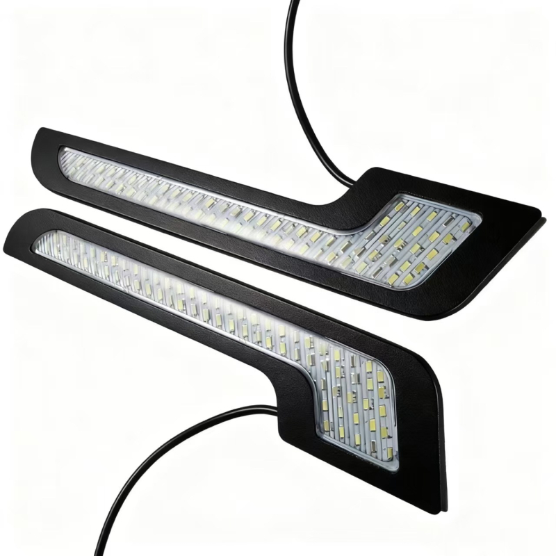 7-oblik dnevna LED svjetlost za automobile, aluminijska legura, 12V, 12W, montaža na prtljažnik ljepilom