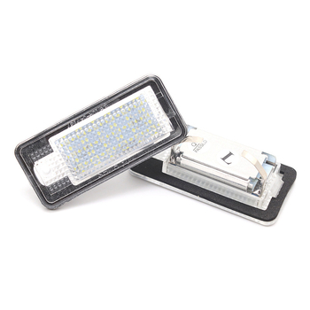 Audi rendszámtábla LED világítás, 12V, 10W, 50 000 óra élettartam, LED 3528, 6000–8000K, kompatibilis Q7, A3, S3, S4, B6, A6, C6, A8, S8