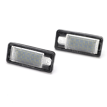 Audi rendszámtábla LED világítás, 12V, 10W, 50 000 óra élettartam, LED 3528, 6000–8000K, kompatibilis Q7, A3, S3, S4, B6, A6, C6, A8, S8