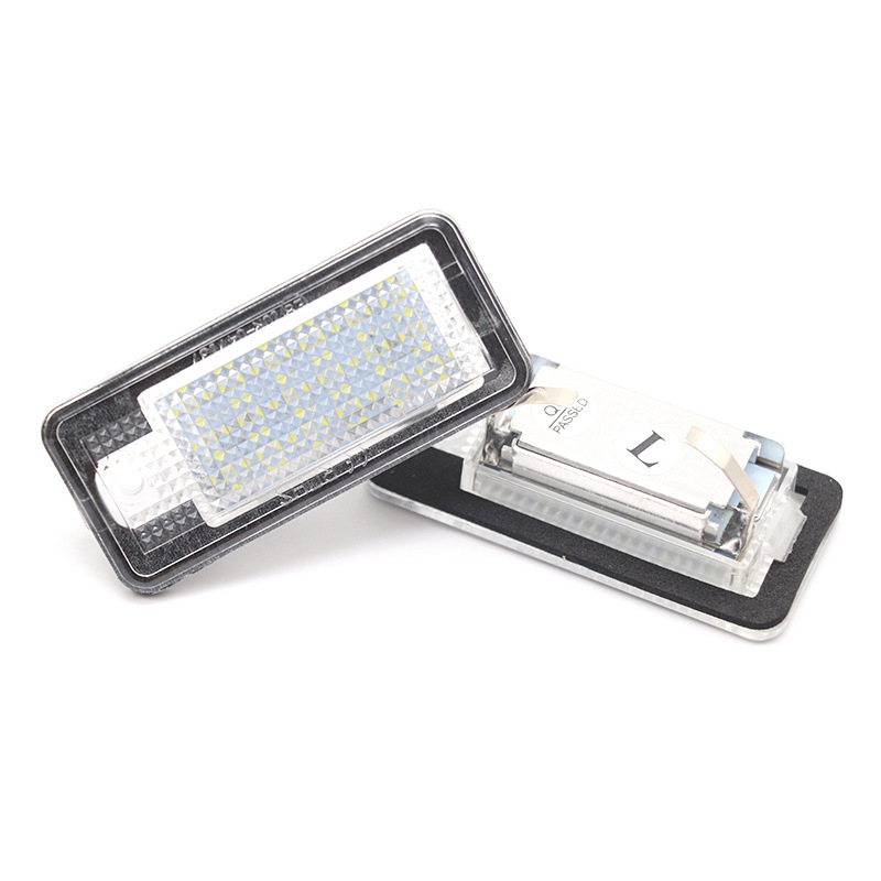 Audi rendszámtábla LED világítás, 12V, 10W, 50 000 óra élettartam, LED 3528, 6000–8000K, kompatibilis Q7, A3, S3, S4, B6, A6, C6, A8, S8