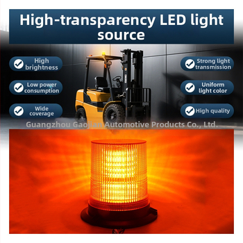 LED-012 Stroboskopické výstražné svetlo, strešné montáž pre vysokozdvižné vozíky a stavebné vozidlá, 12-24V, 40W, 1760 lm, 50 000 h