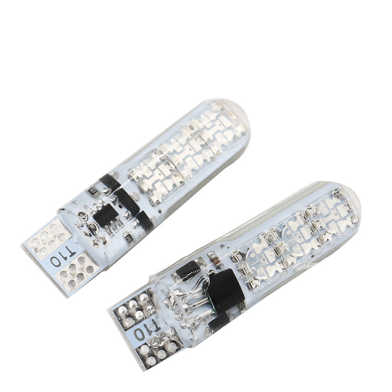 RGB svjetlo za registarsku pločicu automobila, silikon, T10 baza, LED 5050-6SMD, višebojno treptanje