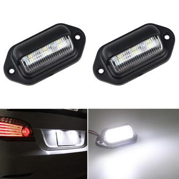 6 LED svjetlo za pločicu registarske tablice, univerzalno za kamione, putnička vozila i prikolice, stražnje i bočno svjetlo, 12-24V