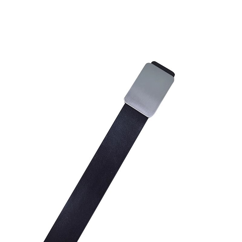 Nadrágtartó öv PU anyagból, ötvözet csat, tűs csattal, Leap qiao, 2024 ősz