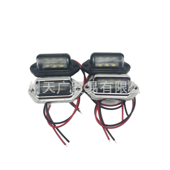 DY-111 6-LED Svjetlo za registarsku pločicu za kamion, teški kamion i autobus | ABS, 12-24V