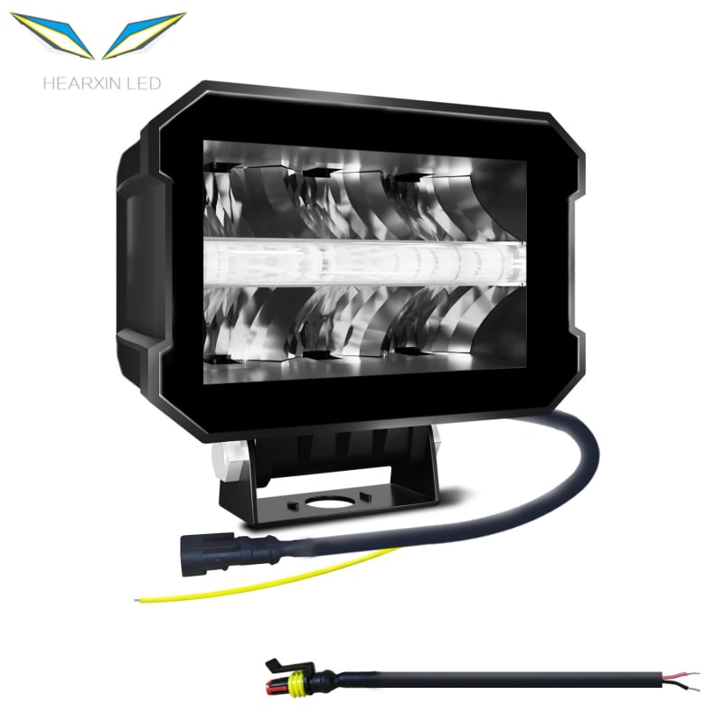 LED radno svjetlo za terenska vozila - aluminijsko kućište, 60W, 12-24V, 6000K, vijek 50 000h, retrofitting svjetla za maglu na A-stupcu