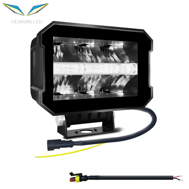 LED radno svjetlo za terenska vozila - aluminijsko kućište, 60W, 12-24V, 6000K, vijek 50 000h, retrofitting svjetla za maglu na A-stupcu