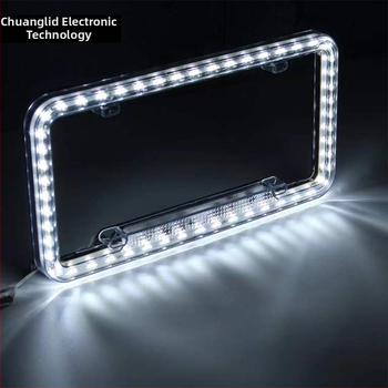LED svjetlo za registarsku pločicu sa okvirom, 12V, ABS, 315×160 mm, 4000–6500K, 0.6W, 50 000 h, američko-latinska standard, višenamjensko svjetlo pločice