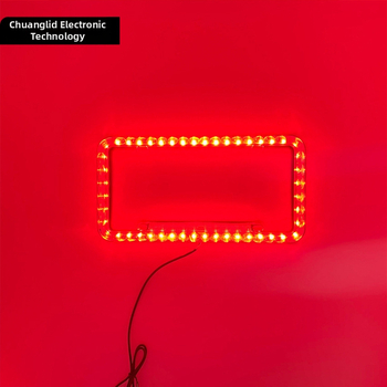 LED svjetlo za registarsku pločicu sa okvirom, 12V, ABS, 315×160 mm, 4000–6500K, 0.6W, 50 000 h, američko-latinska standard, višenamjensko svjetlo pločice