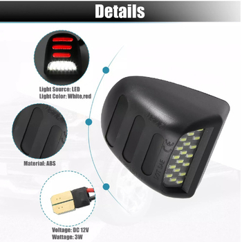 LED svjetlo registarske pločice za Chevrolet Silverado i GMC – 12V, 3W, 6500K, 50.000 sati