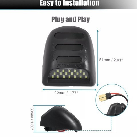 LED svjetlo registarske pločice za Chevrolet Silverado i GMC – 12V, 3W, 6500K, 50.000 sati