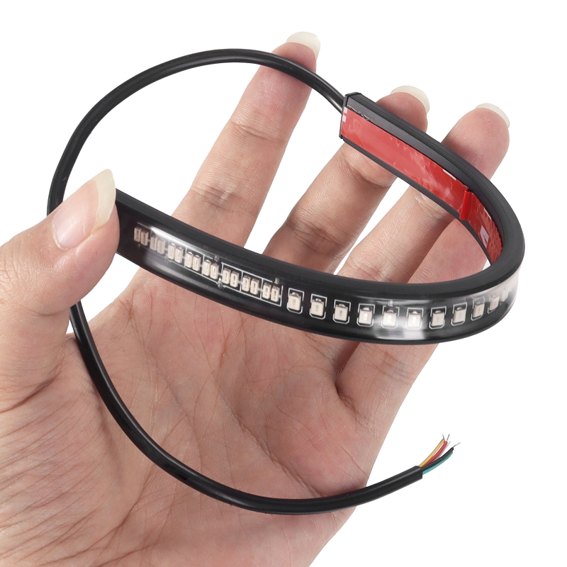48SMD LED svjetlosna traka za motocikl – univerzalna stražnja svjetiljka, vodootporan pokazivač smjera, za područje registarske pločice