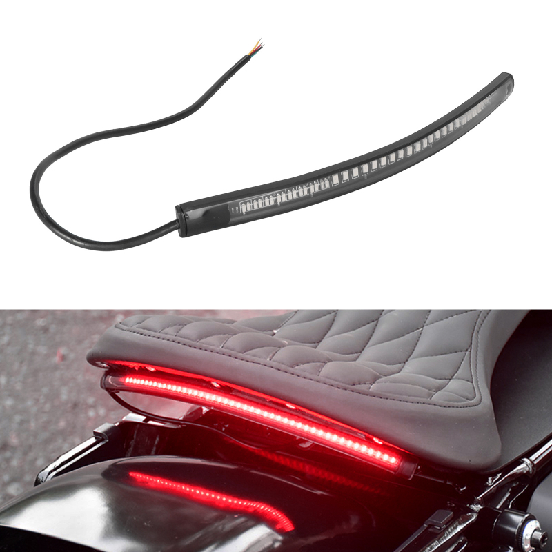 48SMD LED svjetlosna traka za motocikl – univerzalna stražnja svjetiljka, vodootporan pokazivač smjera, za područje registarske pločice