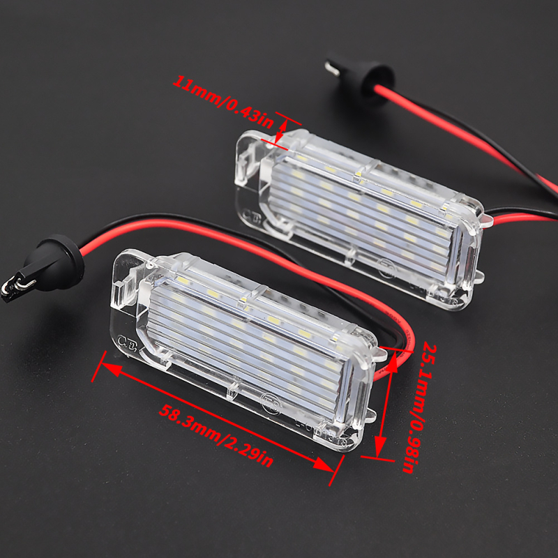 LED svjetlo za registarsku pločicu za JAGUAR XF/X250, XJ/X351 i Lincoln MKC — 12V, 3W, vijek trajanja 50.000 sati